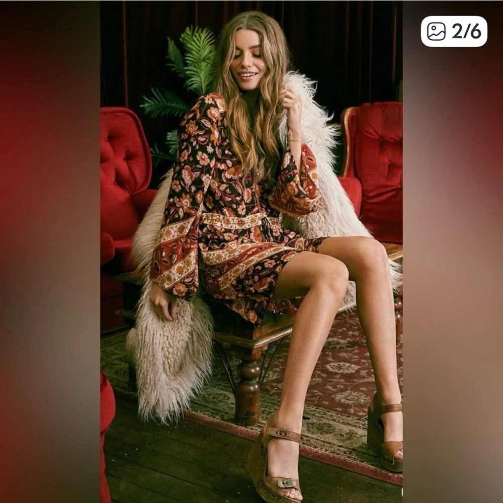 Spell Lolita sample boho play dress. Sz Small EUC - Picture 4 of 16